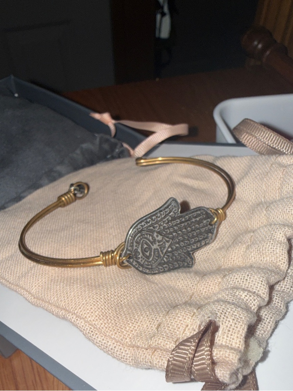 Luca + Danni Gold Hamsa Cuff Bracelet